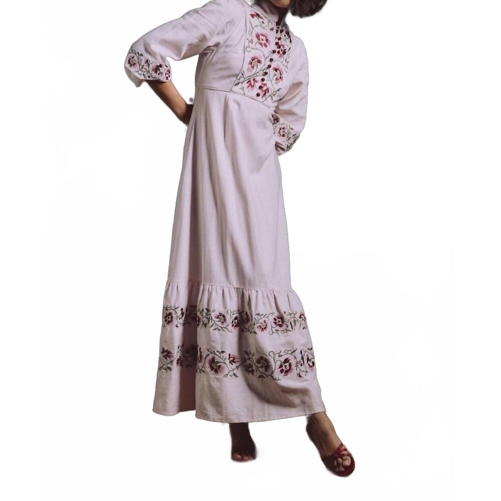 NEW ROSEWATER HOUSE saba maxi dress in pink
